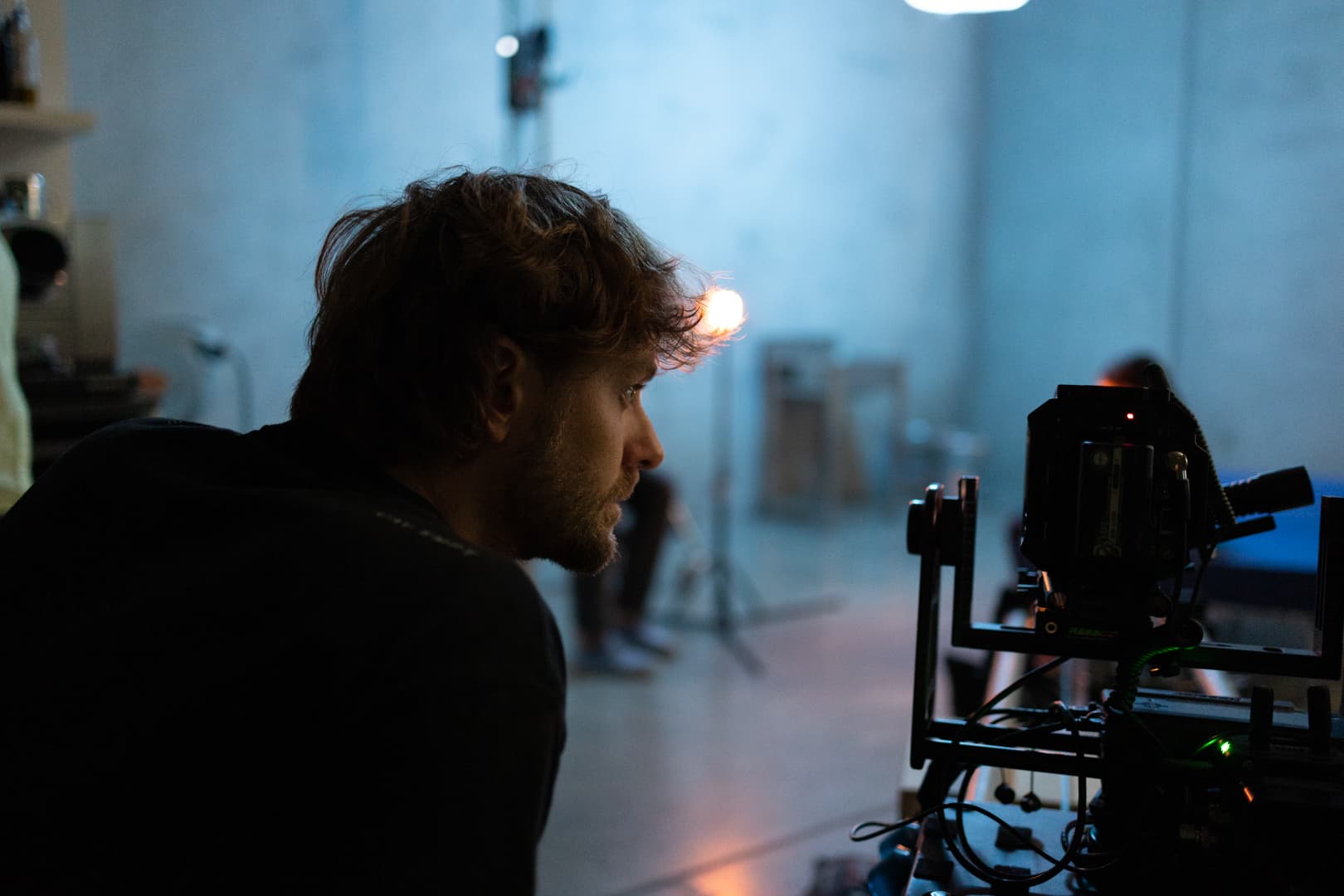 Behind-the-scenes of a production shoot